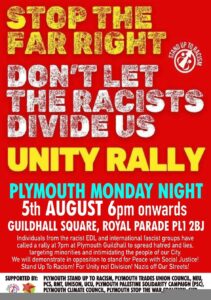 Flyer for the counter-demonstration